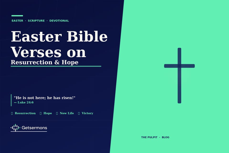 Easter Bible Verses on Resurrection and Hope